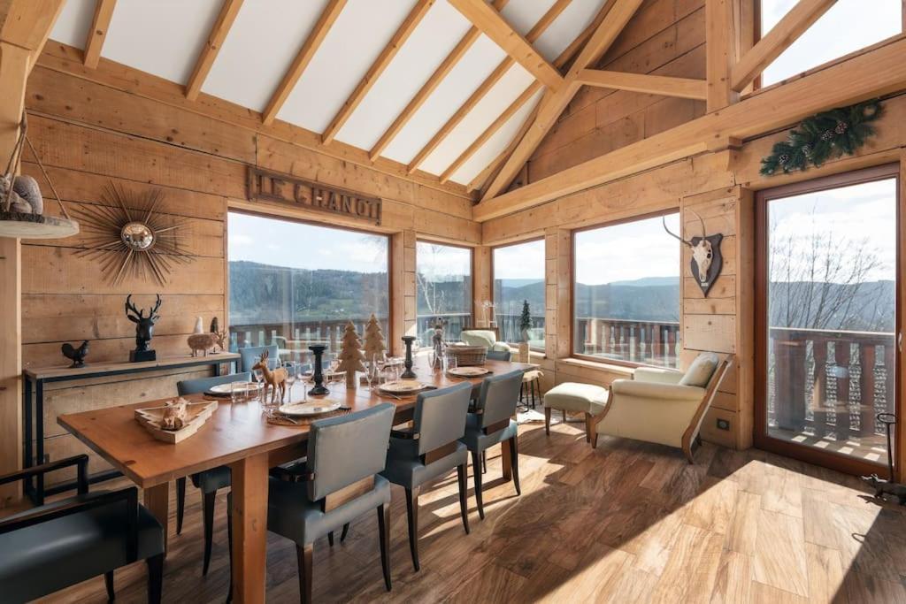 Luxueux Chalet Avec Vue Sur Les Pistes Et Le Hohneck Le Tholy Luaran gambar