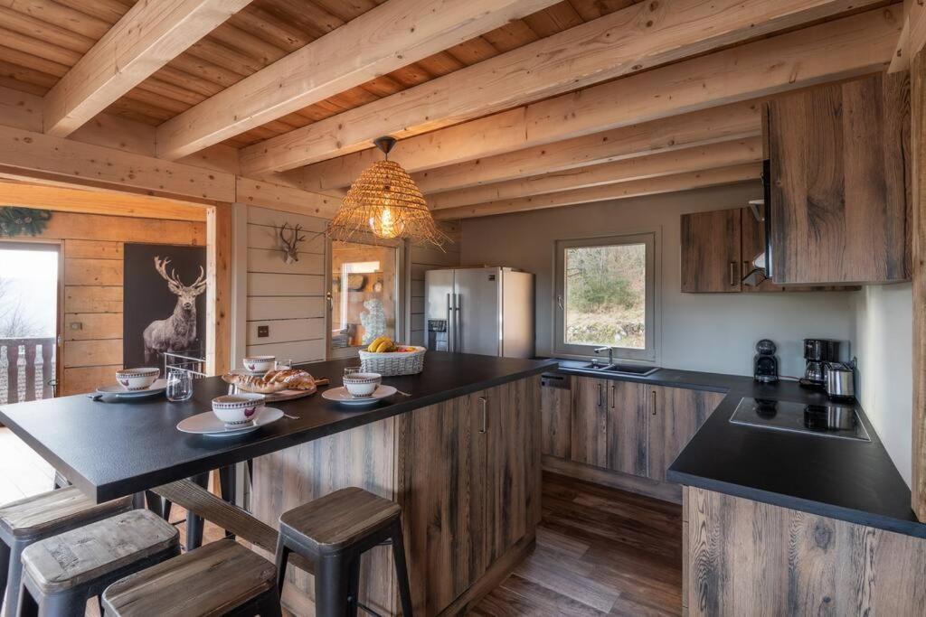 Luxueux Chalet Avec Vue Sur Les Pistes Et Le Hohneck Le Tholy Luaran gambar