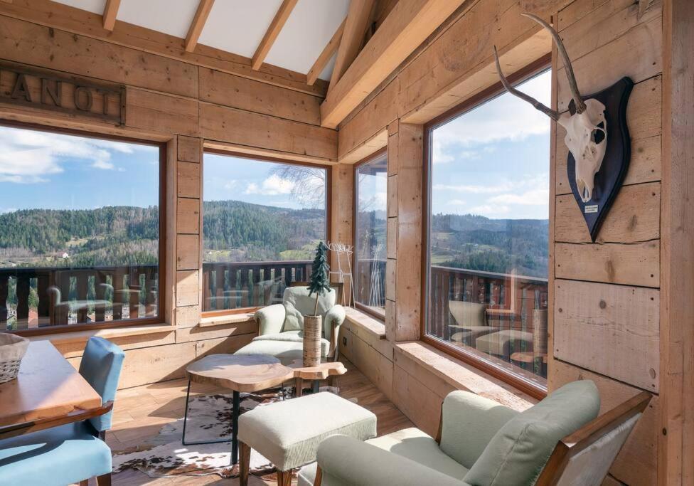 Luxueux Chalet Avec Vue Sur Les Pistes Et Le Hohneck Le Tholy Luaran gambar