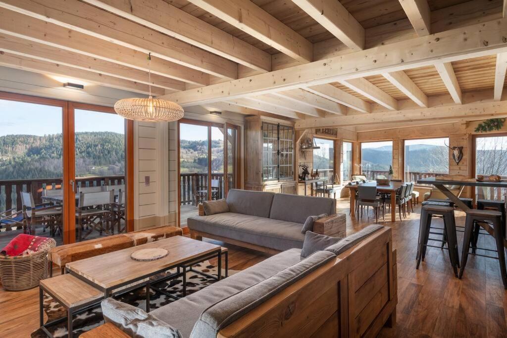 Luxueux Chalet Avec Vue Sur Les Pistes Et Le Hohneck Le Tholy Luaran gambar